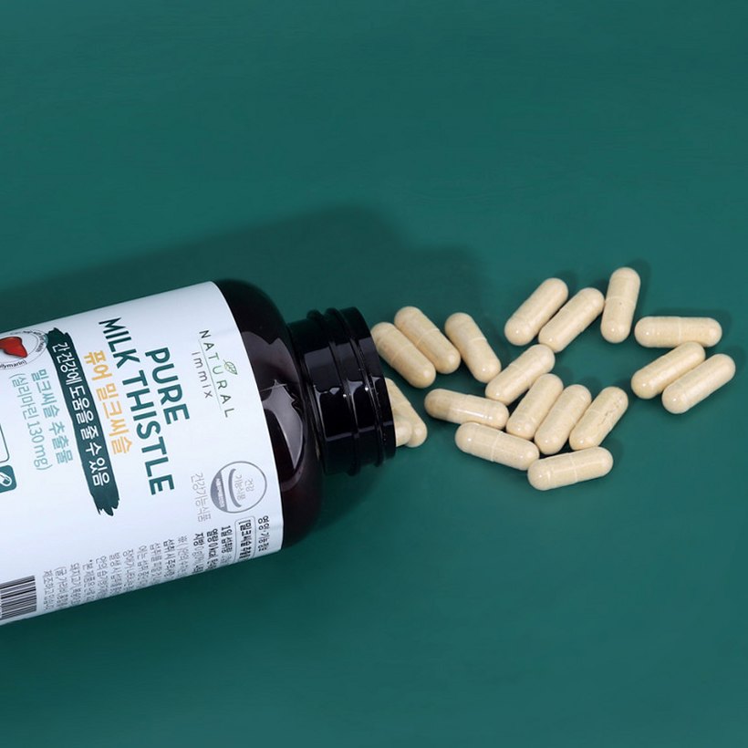 퓨어 밀크씨슬 영양제 700mg x 180캡슐 (6개월분) 간 실리마린