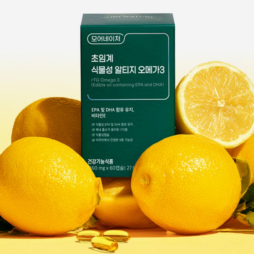 모어네이처 초임계 식물성 알티지 오메가3 rTG EPA DHA 임산부 60캡슐, 1개