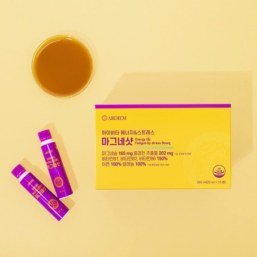 아르디엠 하이비타 에너지&스트레스 마그네샷 250ml 10개입, 1개
