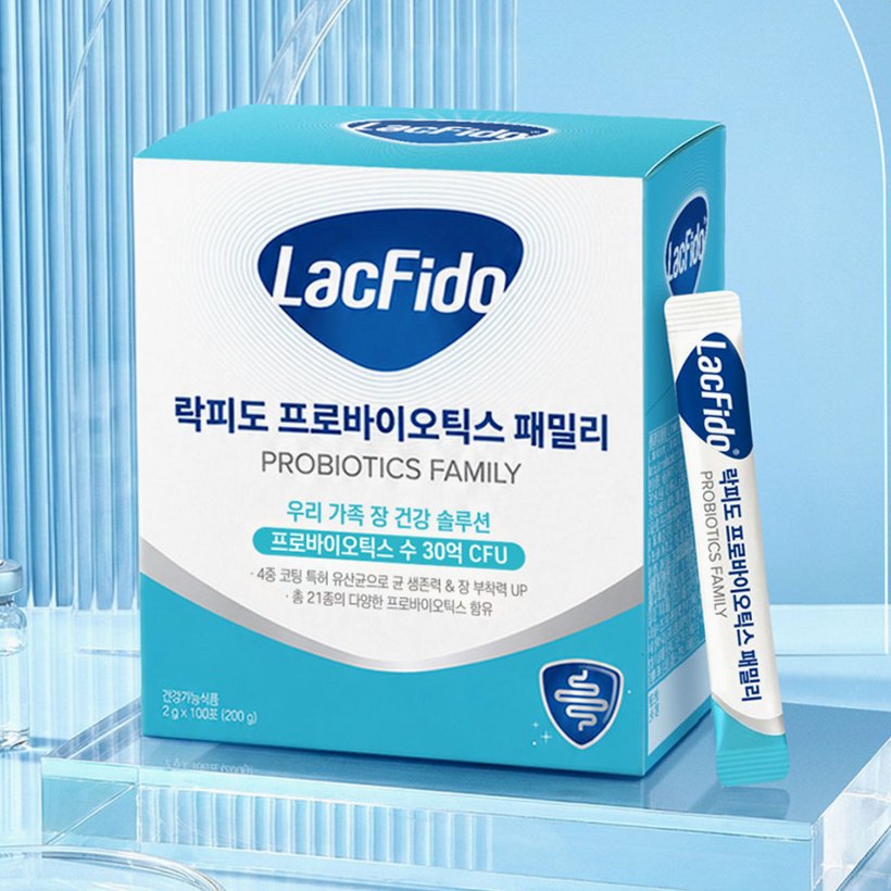 락피도 프로바이오틱스 온가족 유산균 패밀리 30억CFU 2g 100포, 1개