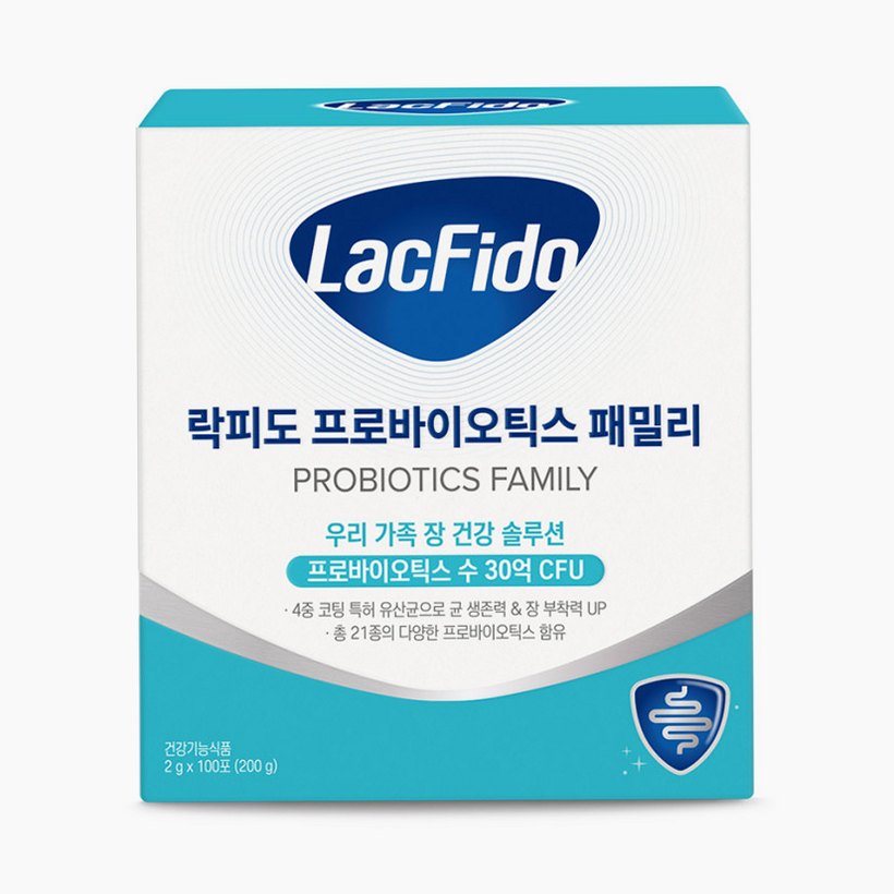 락피도 프로바이오틱스 온가족 유산균 패밀리 30억CFU 2g 100포, 1개